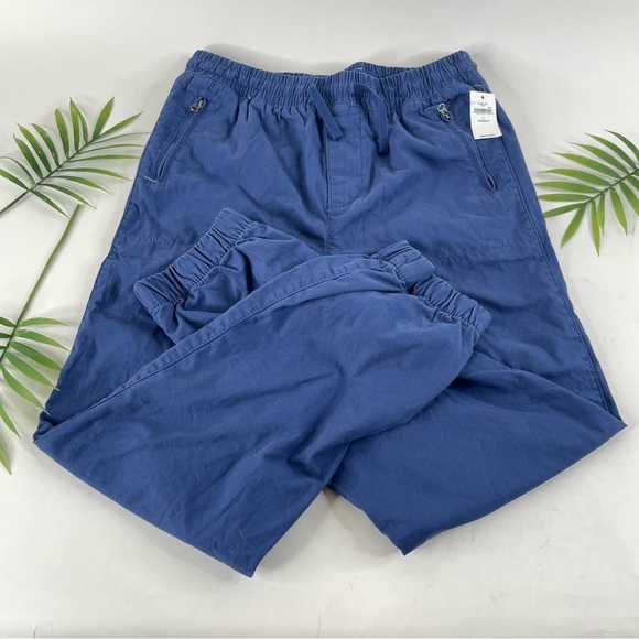 Gap Boys Navy Blue Khaki Joggers Lined Size L Husky NWT - Picture 7 of 7